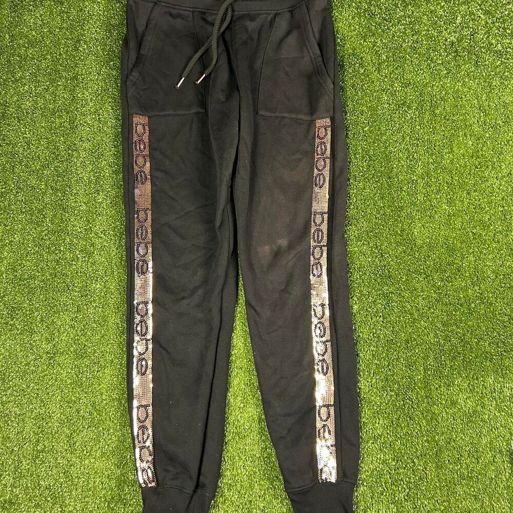 Bebe Women's Black Joggers-tracksuits
